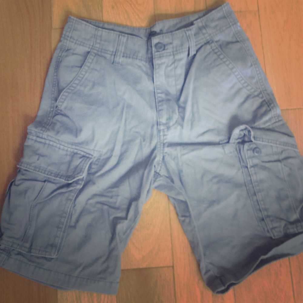 Grey cargo shorts